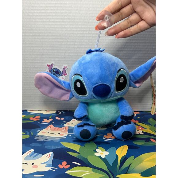 Disney Lilo & Stitch Blue Alien Plush Stuffed Animal Toy w/ Suction Cup - Picture 8 of 13